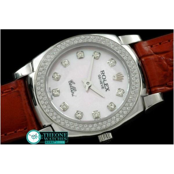 Rolex - Cellini SS/LE MOP Pink Diam Swiss Quartz