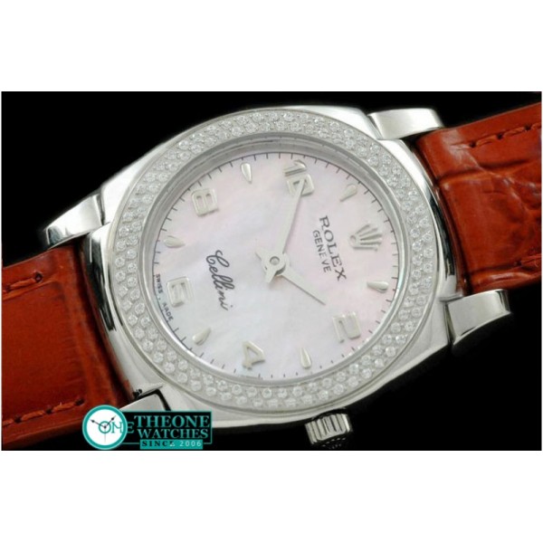 Rolex - Cellini SS/LE MOP Pink Num Swiss Quartz