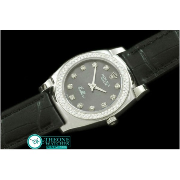 Rolex - Cellini SS/LE Grey Diam Swiss Qtz