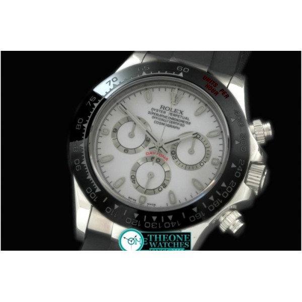 Rolex - Daytona 116506 SS/CER/RU White A-7750 Sec@6