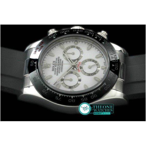 Rolex - Daytona 116506 SS/CER/RU White A-7750 Sec@6