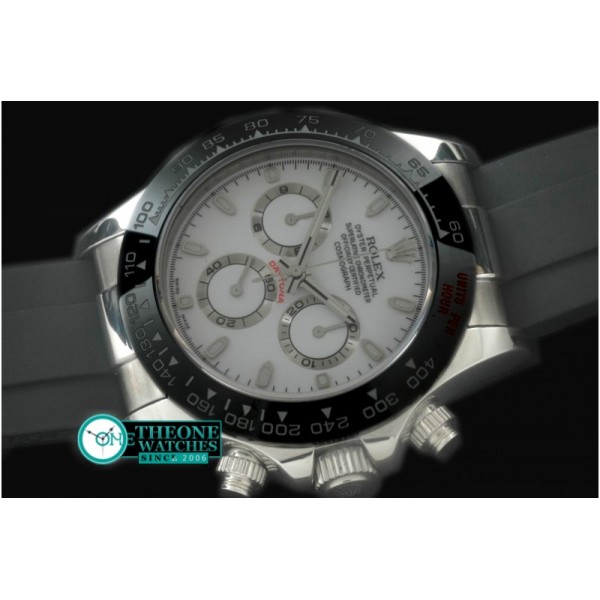 Rolex - Daytona 116506 SS/CER/RU White A-7750 Sec@6