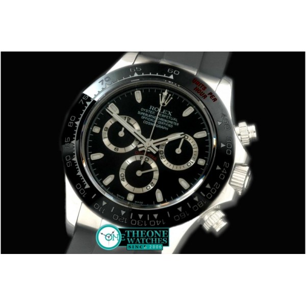 Rolex - Daytona 116506 SS/CER/RU Black A-7750 Sec@6