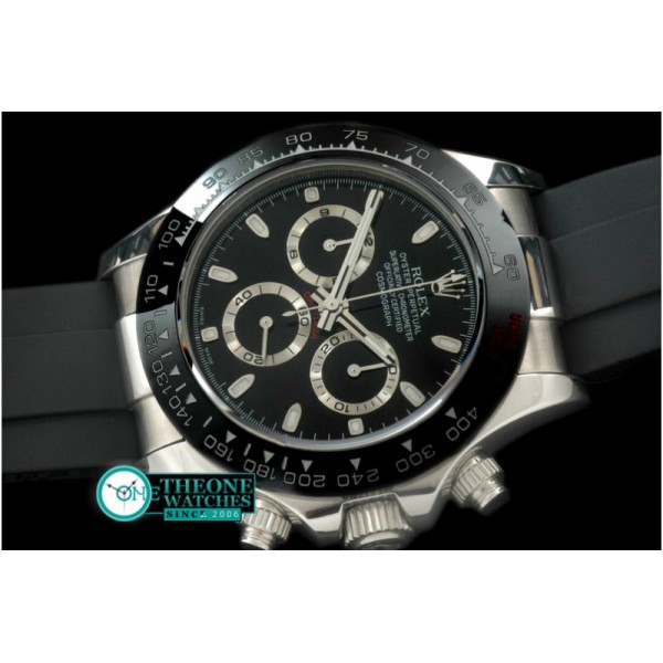 Rolex - Daytona 116506 SS/CER/RU Black A-7750 Sec@6