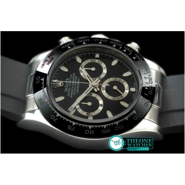 Rolex - Daytona 116506 SS/CER/RU Black A-7750 Sec@6