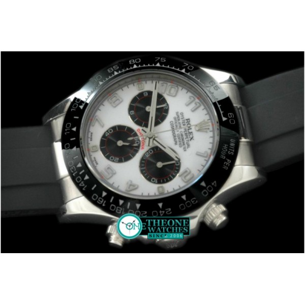 Rolex - Daytona 116519 SS/CER/RU White Num A-7750 Sec@6