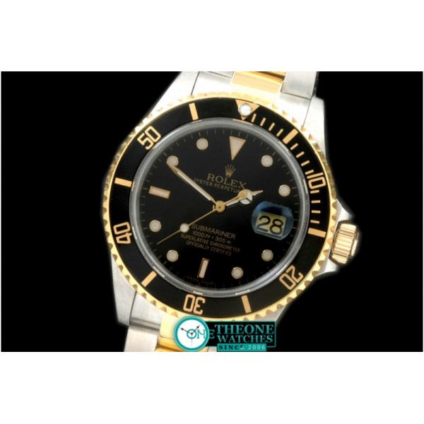 Rolex - 16613 Black SS/YG Sub Jap M-9015