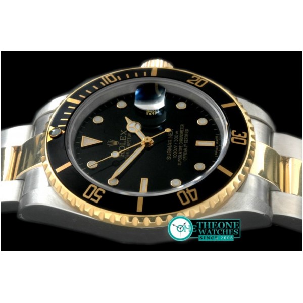 Rolex - 16613 Black SS/YG Sub Jap M-9015