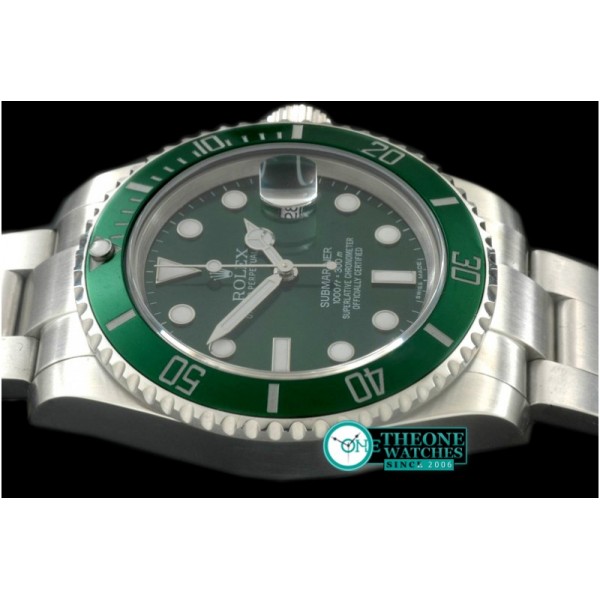 Rolex - 116610 Green SS Sub Jap M-9015