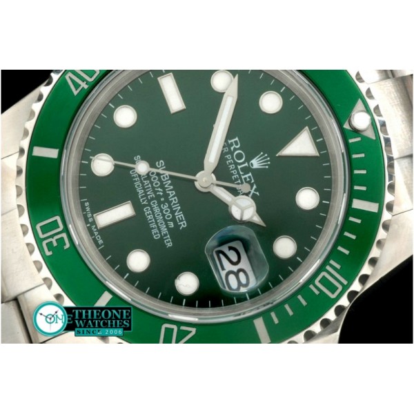 Rolex - 116610 Green SS Sub Jap M-9015