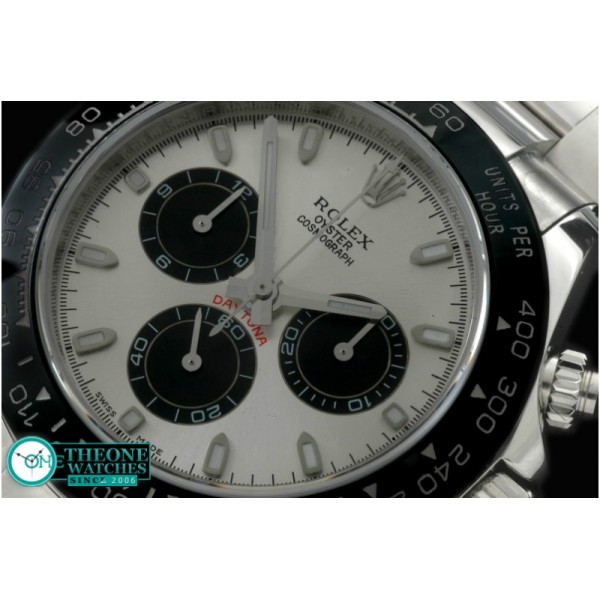 Rolex - Daytona 116506 SS/CER/SS White A-7750 Sec@6