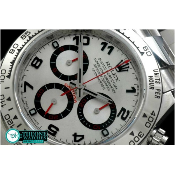 Rolex - Daytona 116506 SS/SS White Num A-7750 Sec@6