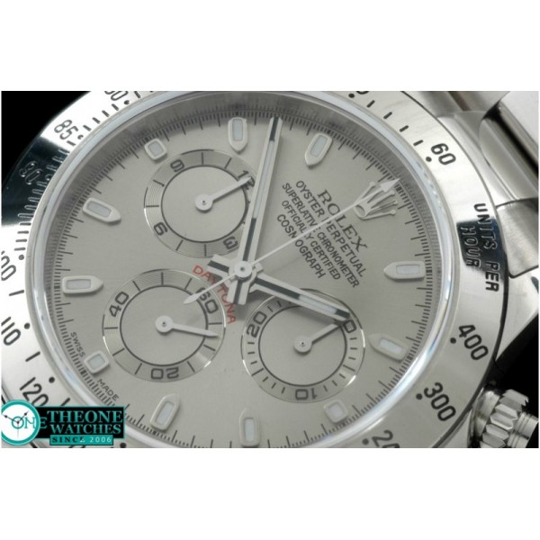 Rolex - Daytona 116506 SS/SS Grey Stk A-7750 Sec@6