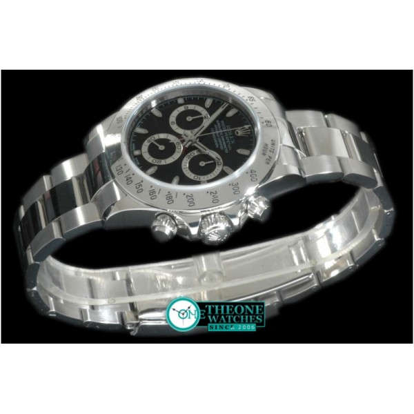 Rolex - Daytona 116520 Noob SS/SS Black Stk A-7750 Sec@6