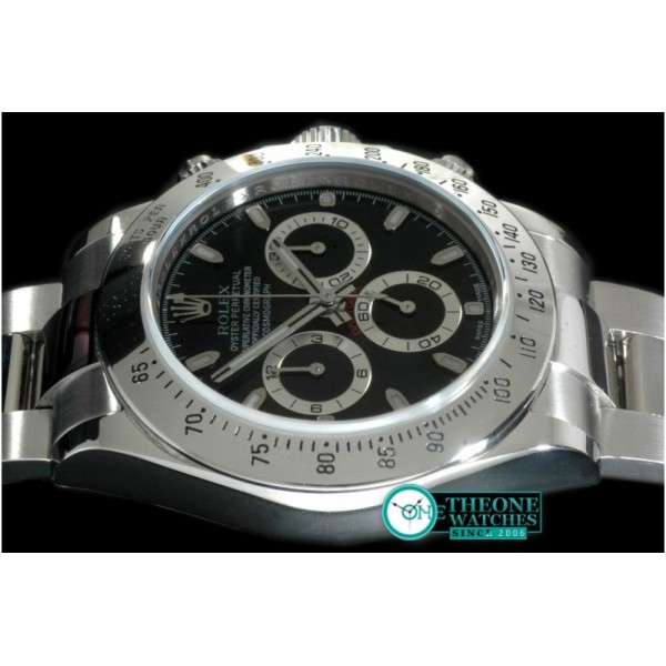 Rolex - Daytona 116520 Noob SS/SS Black Stk A-7750 Sec@6