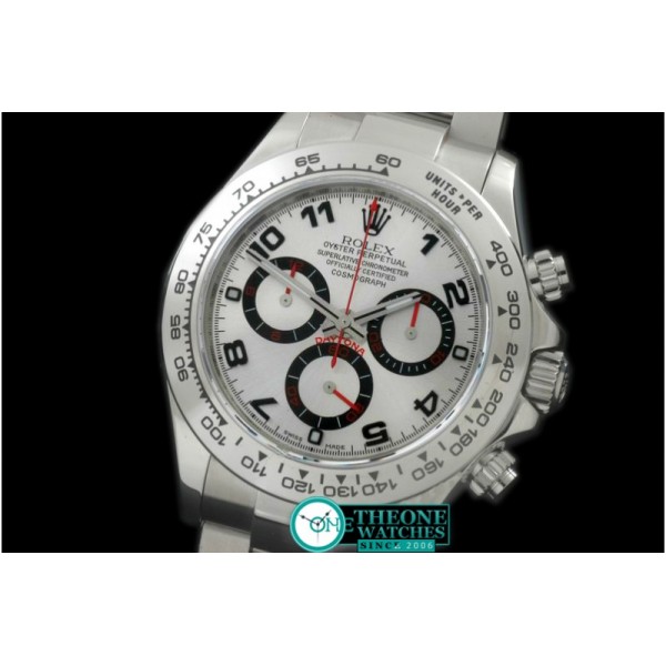 Rolex - Daytona 116506 Noob SS/SS White Num A-7750 Sec@6