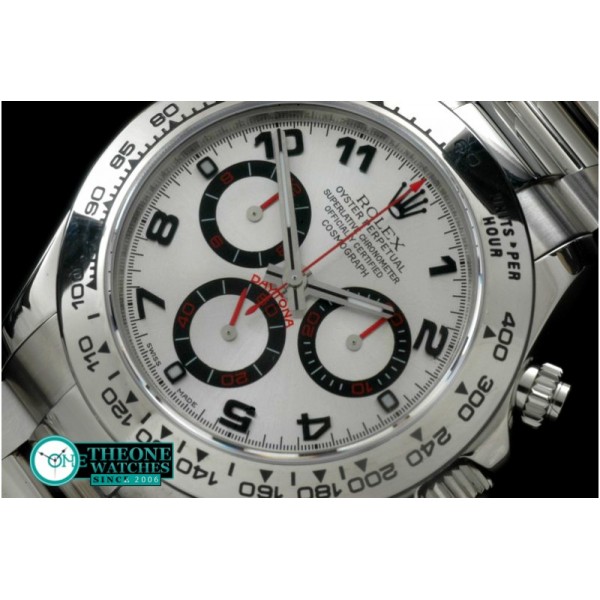 Rolex - Daytona 116506 Noob SS/SS White Num A-7750 Sec@6