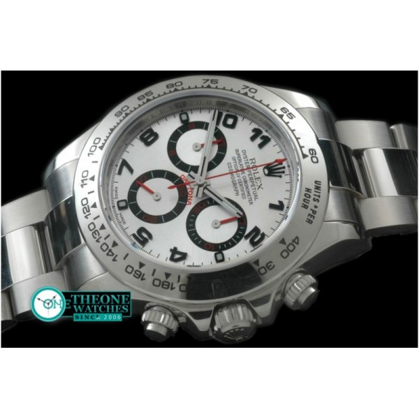 Rolex - Daytona 116506 Noob SS/SS White Num A-7750 Sec@6