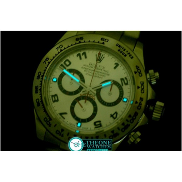 Rolex - Daytona 116506 Noob SS/SS White Num A-7750 Sec@6