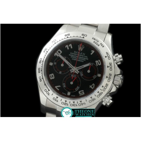 Rolex - Daytona 116506 Noob SS/SS Black Num A-7750 Sec@6