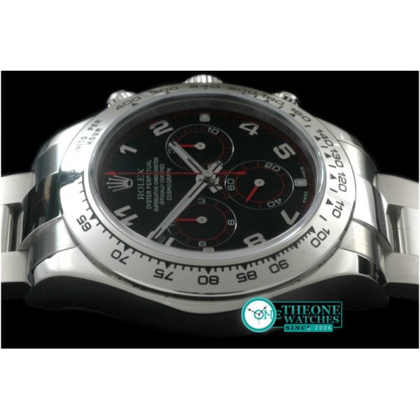 Rolex - Daytona 116506 Noob SS/SS Black Num A-7750 Sec@6