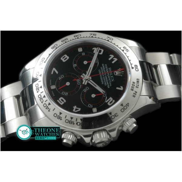 Rolex - Daytona 116506 Noob SS/SS Black Num A-7750 Sec@6