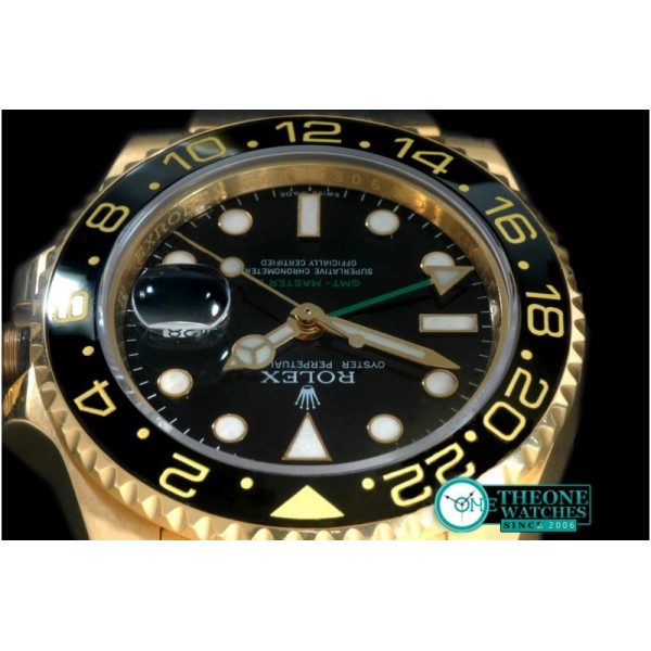 Rolex - YG/YG 2008 GMT Black Swiss 2836