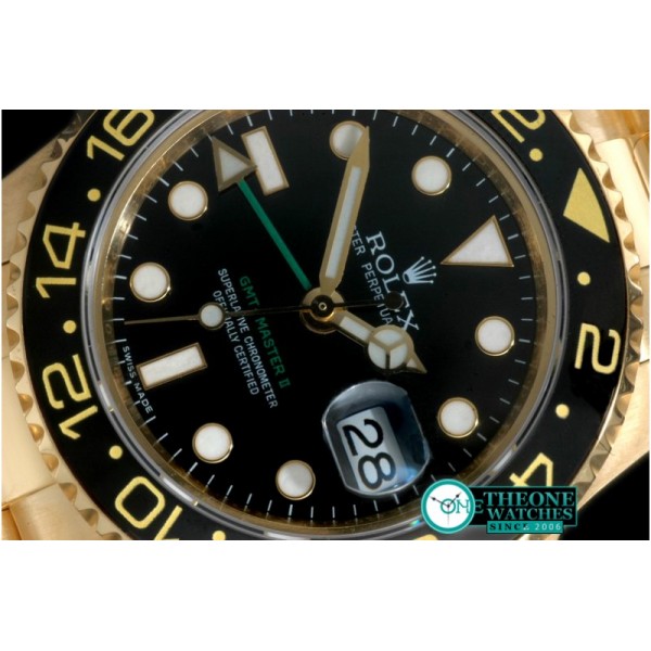 Rolex - YG/YG 2008 GMT Black Swiss 2836