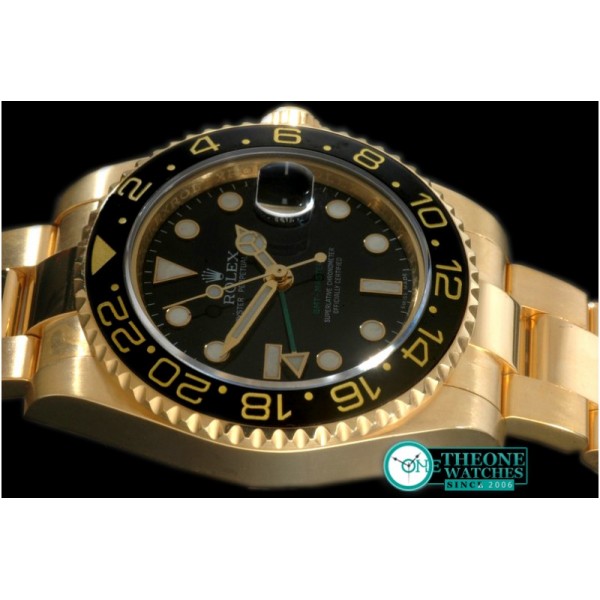 Rolex - YG/YG 2008 GMT Black Swiss 2836