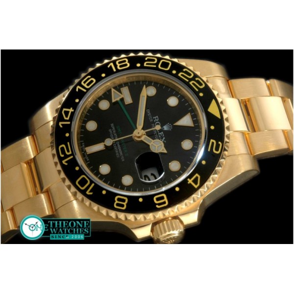 Rolex - YG/YG 2008 GMT Black Swiss 2836