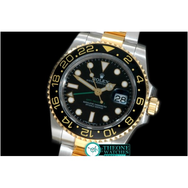 Rolex - YG/YG 2008 GMT TT Black Swiss 2836