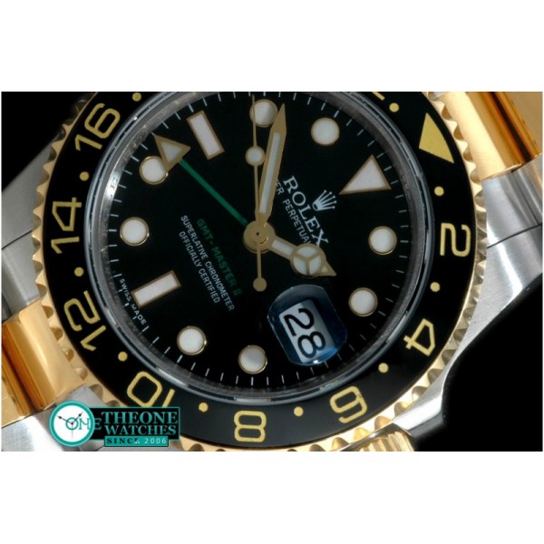 Rolex - YG/YG 2008 GMT TT Black Swiss 2836