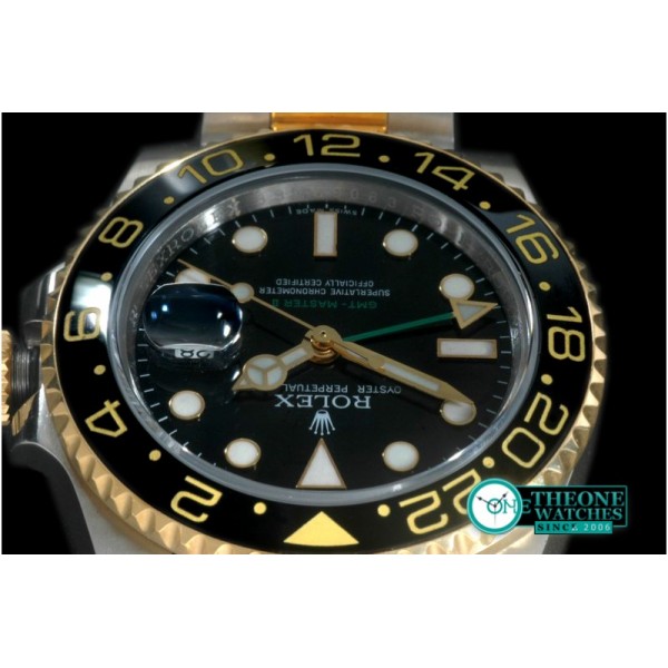 Rolex - YG/YG 2008 GMT TT Black Swiss 2836