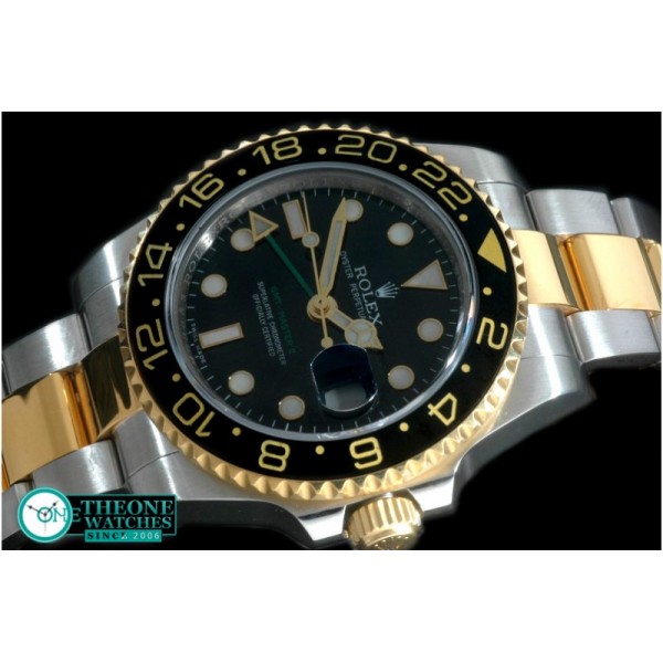 Rolex - YG/YG 2008 GMT TT Black Swiss 2836