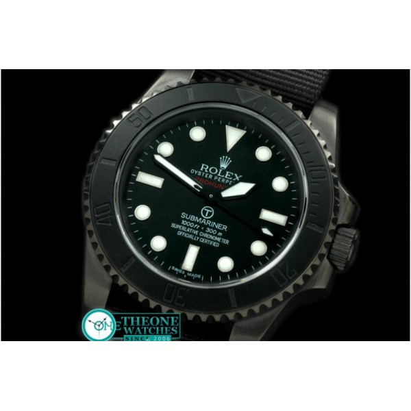 Rolex - Pro Hunter Military Sub SS/NT Black Swiss 2836