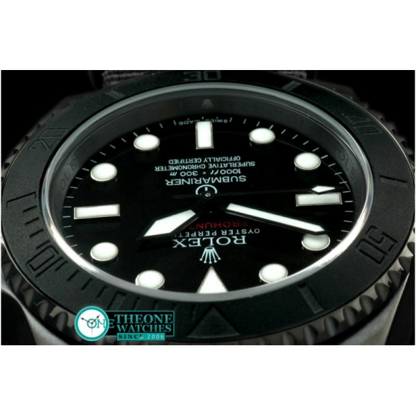 Rolex - Pro Hunter Military Sub SS/NT Black Swiss 2836