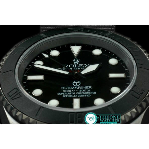 Rolex - Pro Hunter Military Sub SS/NT Black Swiss 2836