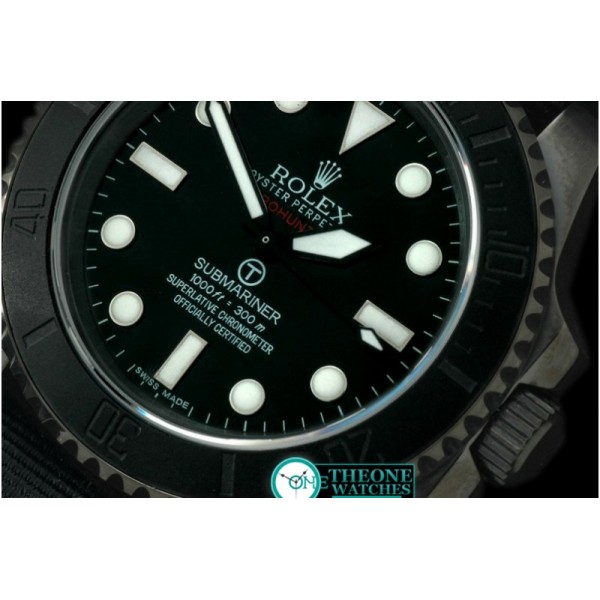 Rolex - Pro Hunter Military Sub SS/NT Black Swiss 2836