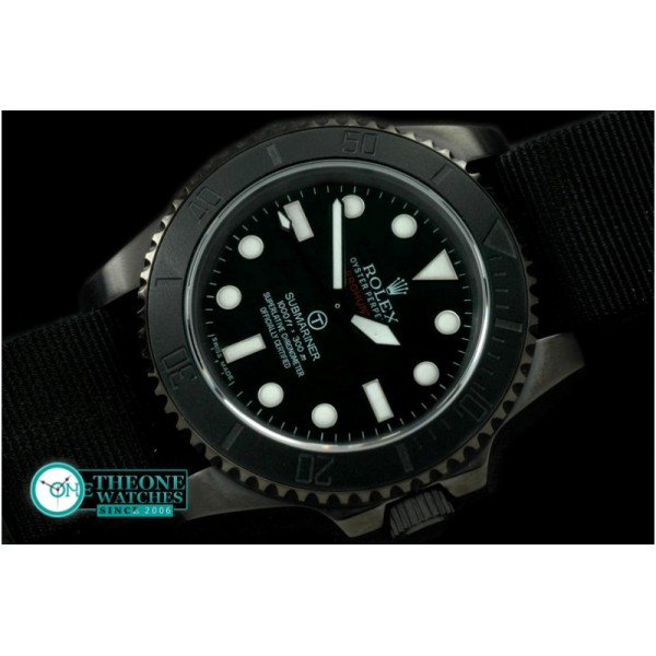 Rolex - Pro Hunter Military Sub SS/NT Black Swiss 2836