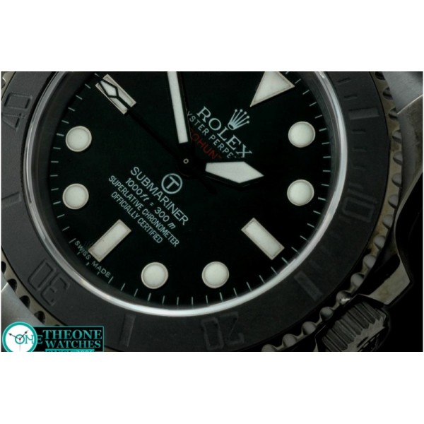 Rolex - Pro Hunter Military Sub SS/SS Black Swiss 2836