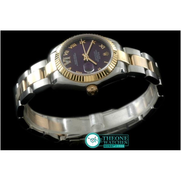 Rolex - SS/YG Oyster Purple Roman Asia 2836