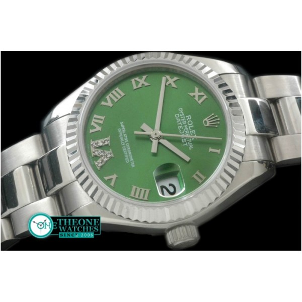 Rolex - SS/SS Oyster Green Roman Asia 2836