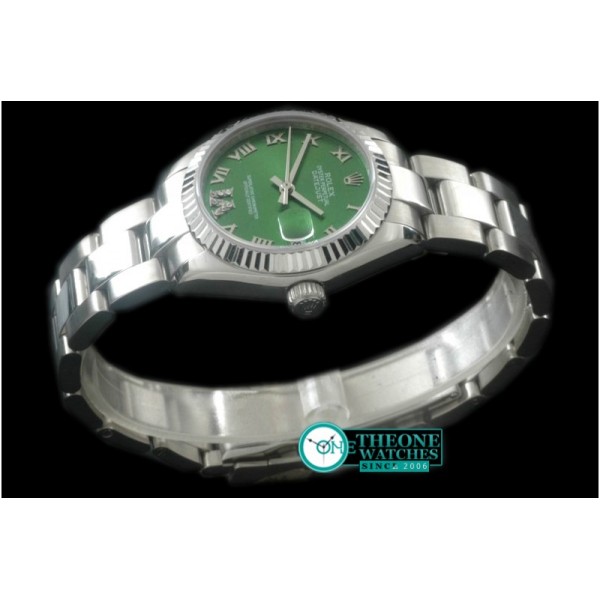 Rolex - SS/SS Oyster Green Roman Asia 2836