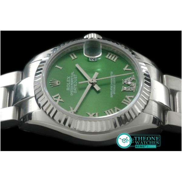 Rolex - SS/SS Oyster Green Roman Asia 2836