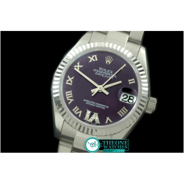 Rolex - SS/SS Oyster Purple Roman Asia 2836