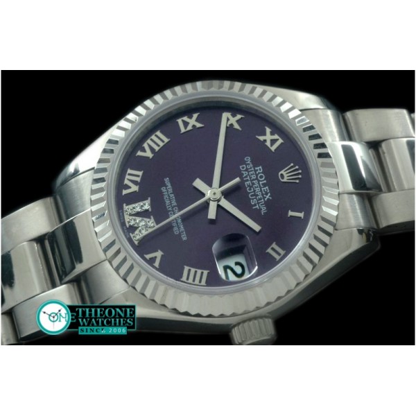 Rolex - SS/SS Oyster Purple Roman Asia 2836