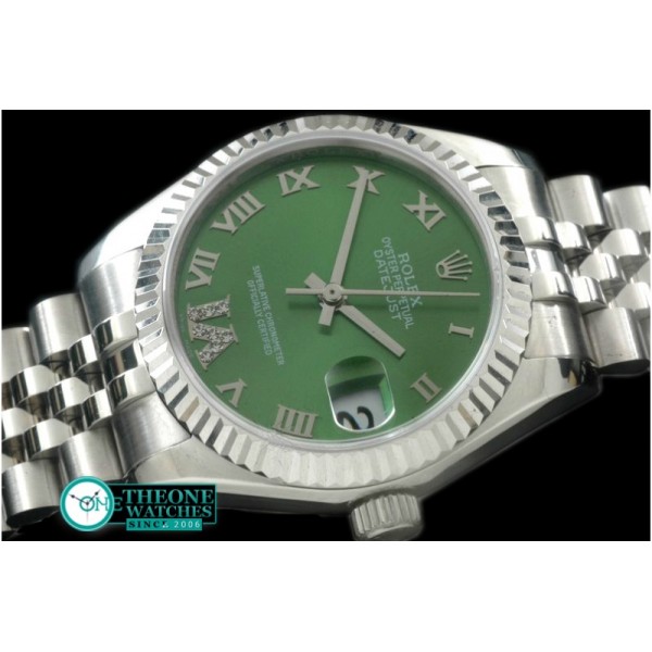 Rolex - SS/SS Jubilee Green Roman Asia 2836