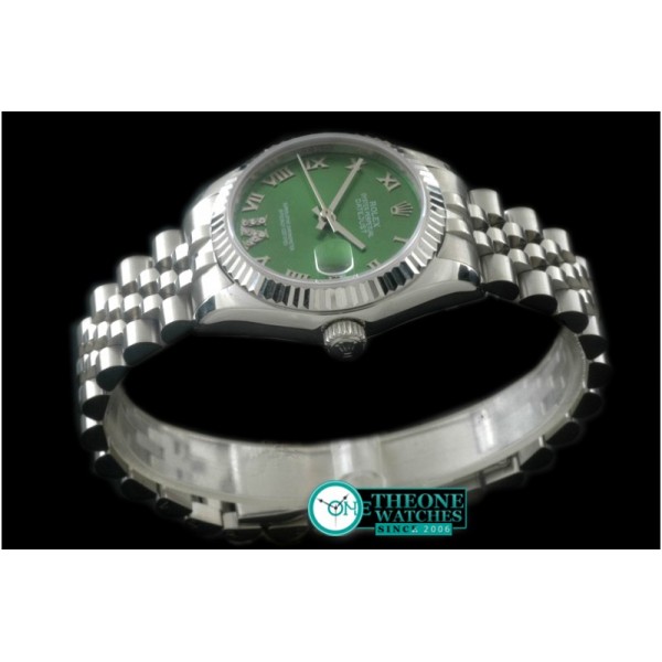 Rolex - SS/SS Jubilee Green Roman Asia 2836