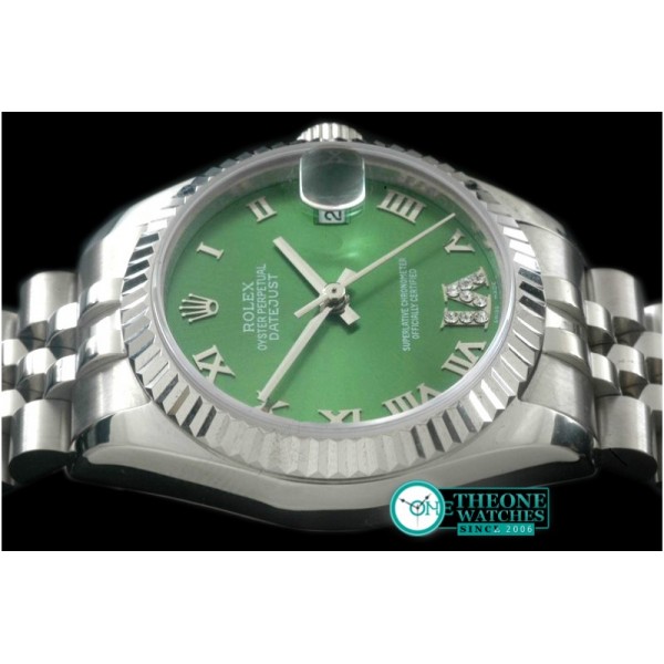 Rolex - SS/SS Jubilee Green Roman Asia 2836