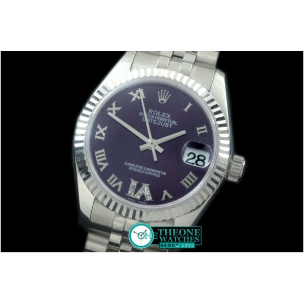 Rolex - SS/SS Jubilee Purple Roman Asia 2836